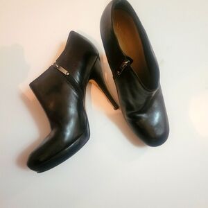 Via Spiga | Sheri Leather Grunge Goth Stiletto Heel Ankle Bootie 9 EUC Witchy